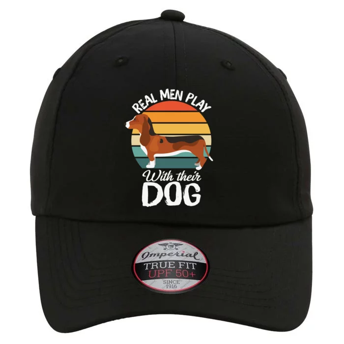 Funny Dog Slogan Funny Dog Lover Retro Sunset Dog Quote The Original Performance Cap