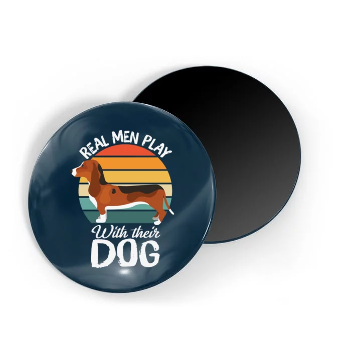 Funny Dog Slogan Funny Dog Lover Retro Sunset Dog Quote Magnet