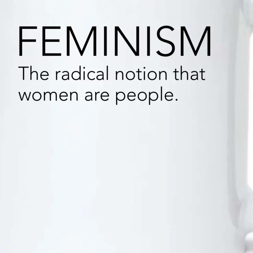 Feminism Definition Strong And Equal Rights Gift Black Color Changing Mug