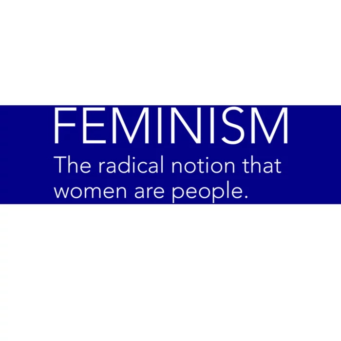 Feminism Definition Strong And Equal Rights Gift Bumper Sticker