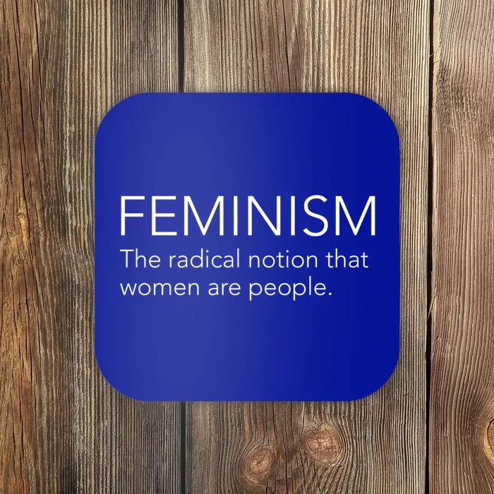 Feminism Definition Strong And Equal Rights Gift Coaster