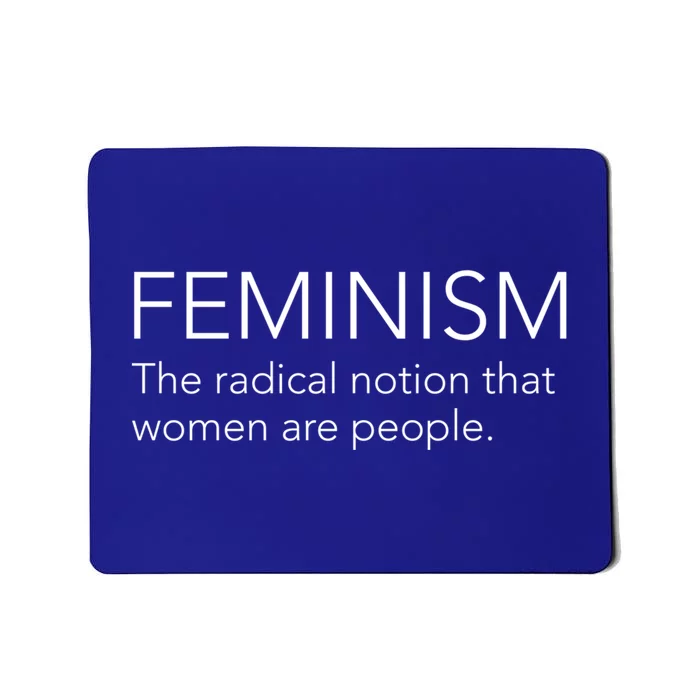 Feminism Definition Strong And Equal Rights Gift Mousepad