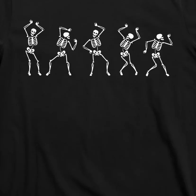 Fall Dancing Skeleton Halloween Costume T-Shirt