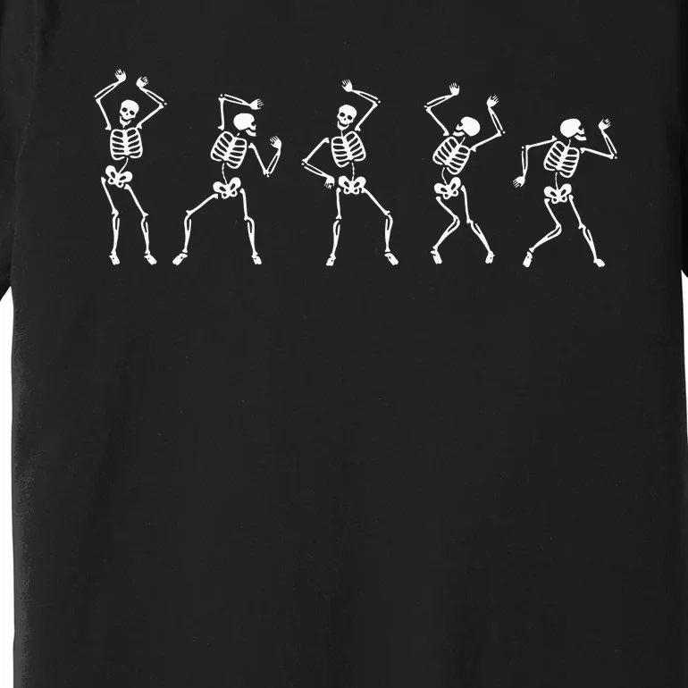 Fall Dancing Skeleton Halloween Costume Premium T-Shirt