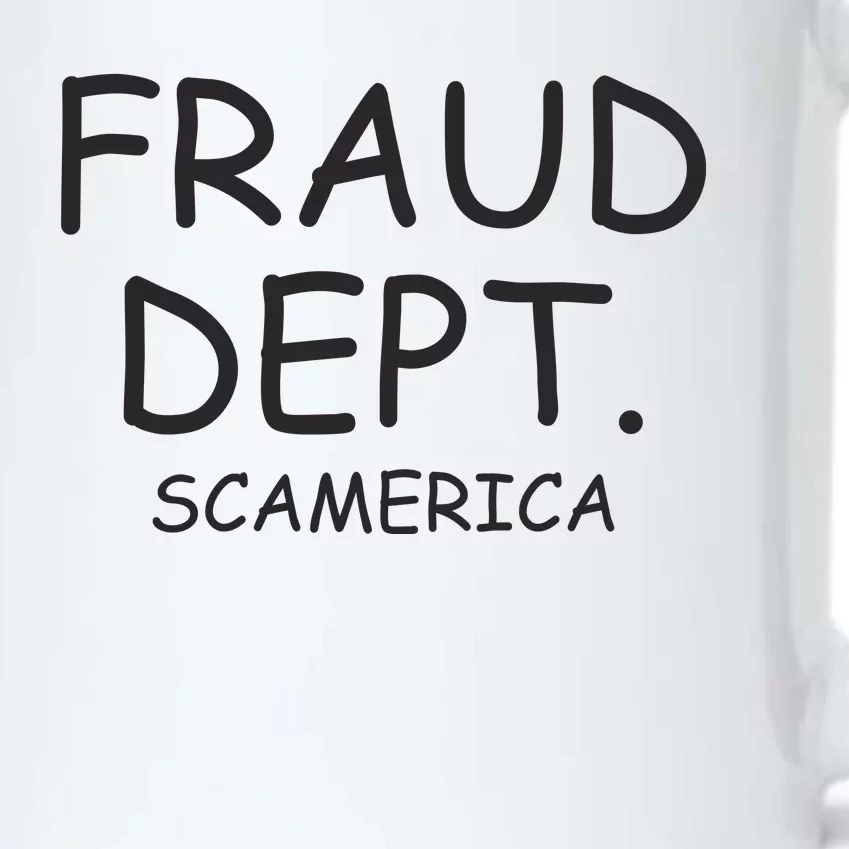 Fraud Dept Scam America Black Color Changing Mug