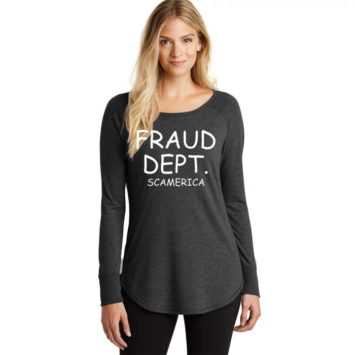 Fraud Dept Scam America Women's Perfect Tri Tunic Long Sleeve Shirt