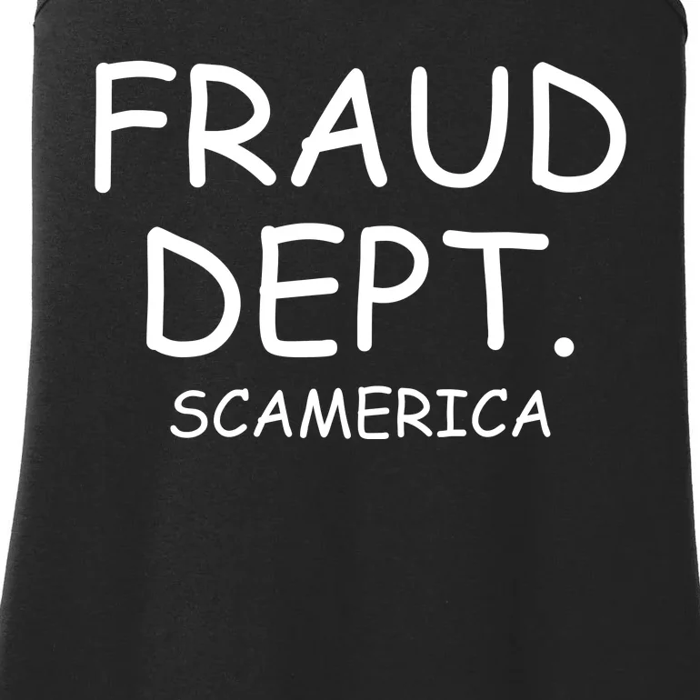 Fraud Dept Scam America Ladies Essential Tank