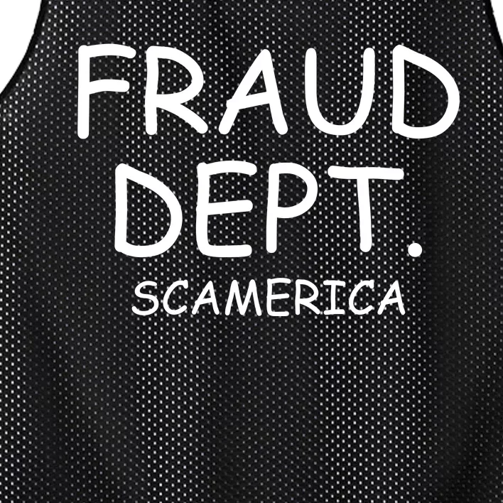 Fraud Dept Scam America Mesh Reversible Basketball Jersey Tank