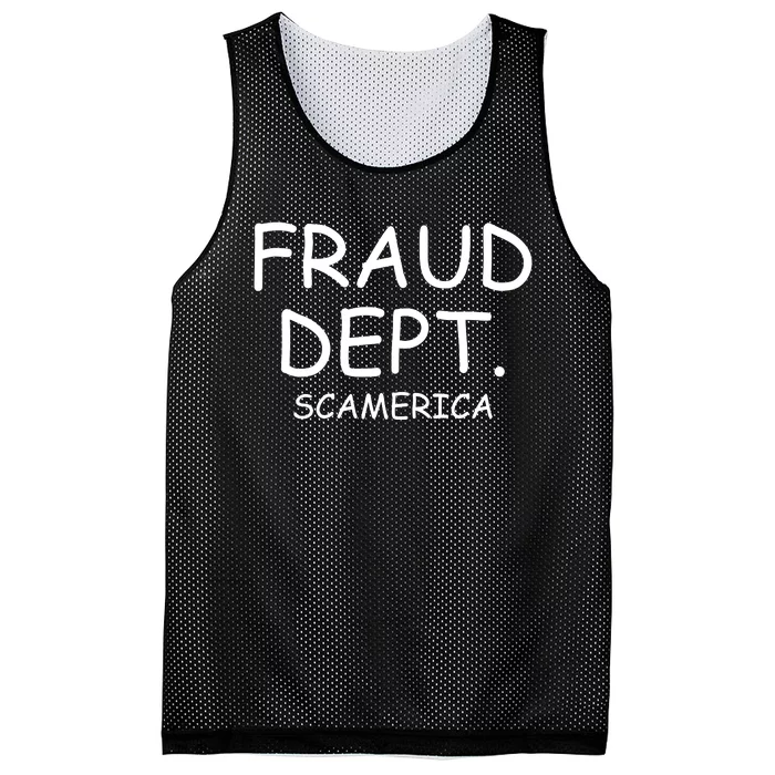 Fraud Dept Scam America Mesh Reversible Basketball Jersey Tank