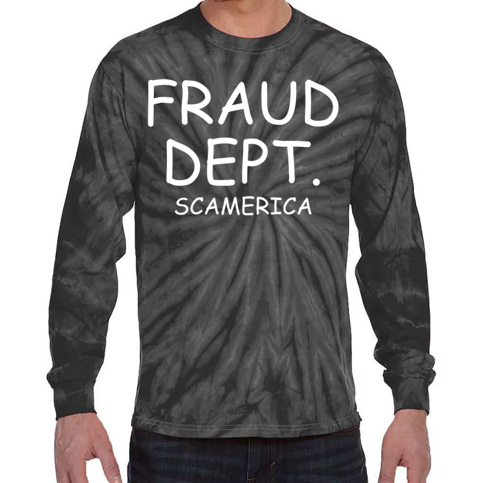 Fraud Dept Scam America Tie-Dye Long Sleeve Shirt