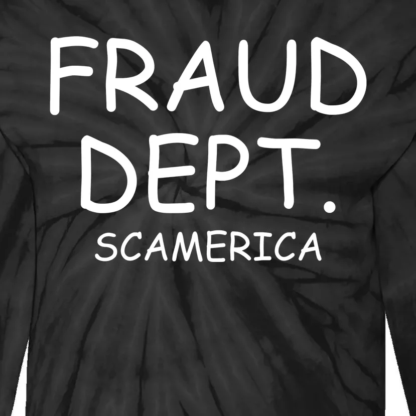 Fraud Dept Scam America Tie-Dye Long Sleeve Shirt