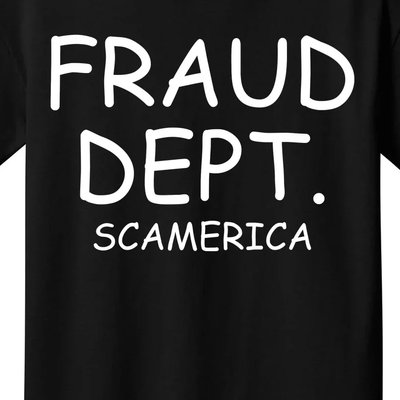 Fraud Dept Scam America Kids T-Shirt