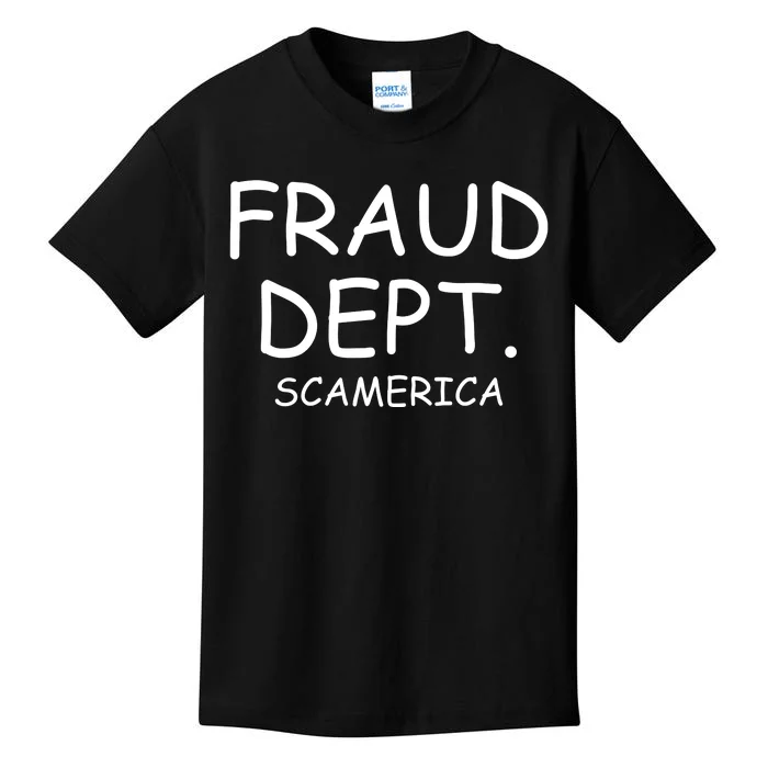 Fraud Dept Scam America Kids T-Shirt