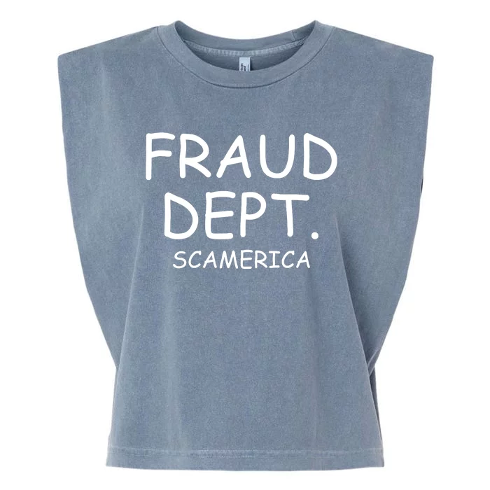 Fraud Dept Scam America Garment-Dyed Women's Muscle Tee