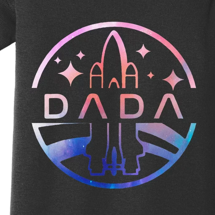 Funny Dada Space Astronaut Rocket Birthday Party Baby Bodysuit