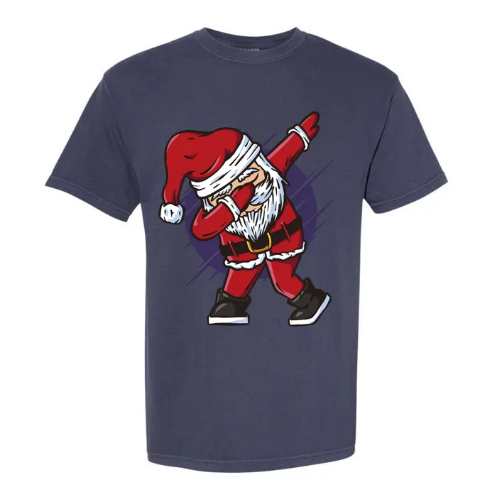 Funny Dabbing Santa Claus Dab Color Christmas Holiday Dance Gift Garment-Dyed Heavyweight T-Shirt