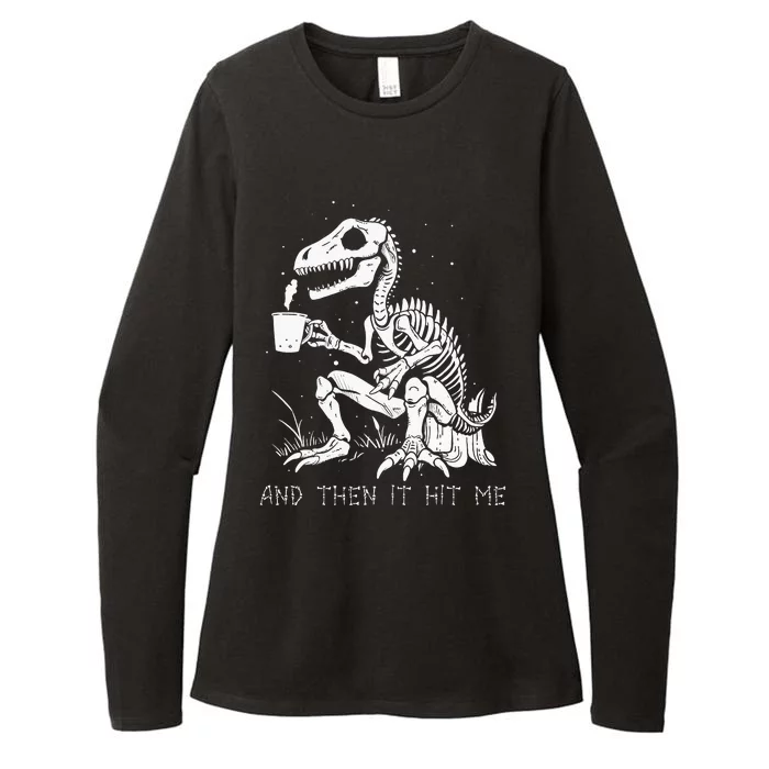 Funny Dinosaur Skeleton Costume Goth Women Halloween Womens CVC Long Sleeve Shirt