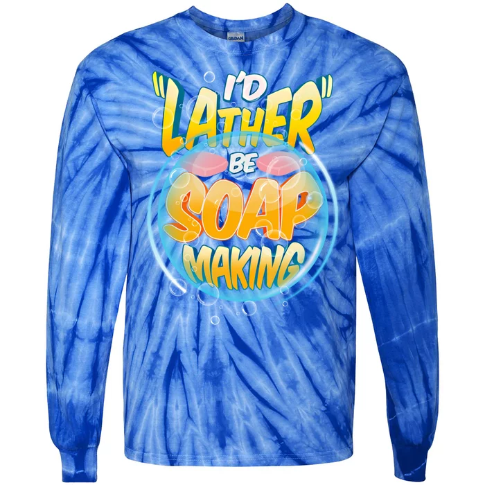 Funny Diy Soap Making Homemade Soap Maker Pun Gift Tie-Dye Long Sleeve Shirt