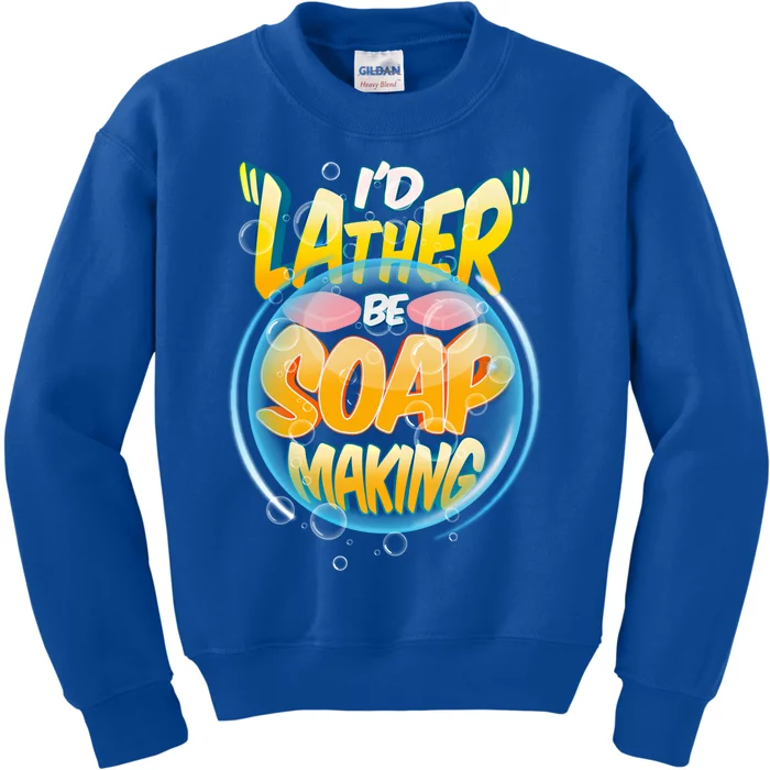 Funny Diy Soap Making Homemade Soap Maker Pun Gift Kids Sweatshirt