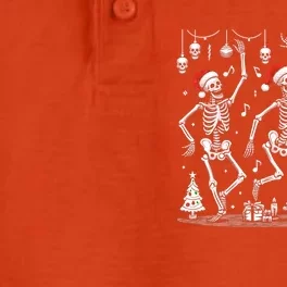 Funny Dancing Skeletons Christmas Xmas Gift Dry Zone Grid Performance Polo