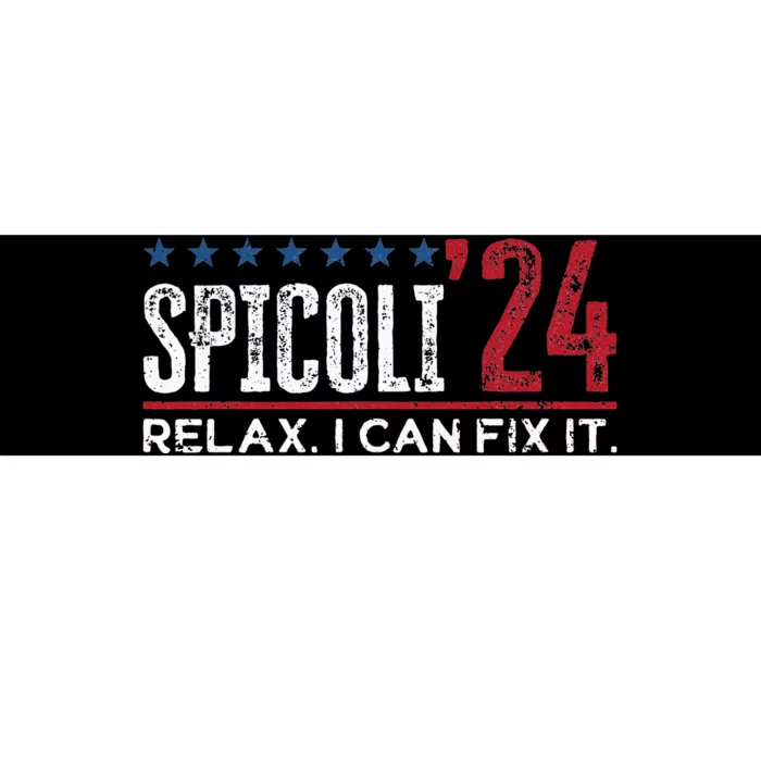 Funny Distressed Spicoli 24 Spicoli 2024 relax I can fix it Bumper Sticker