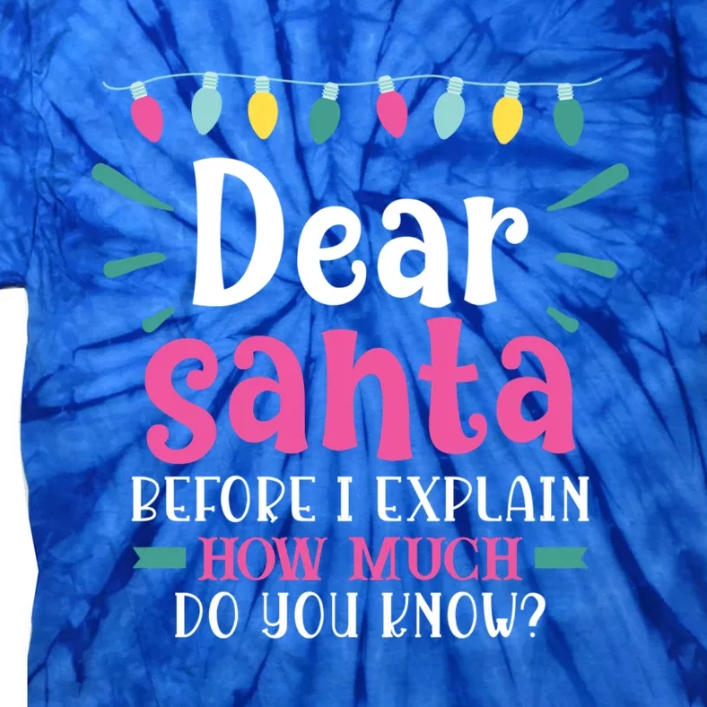 Funny Dear Santa Cute Gift Tie-Dye T-Shirt