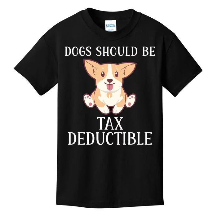 Funny Dogs Should Be Tax Deductible, Cute Dog Lovers Kids T-Shirt