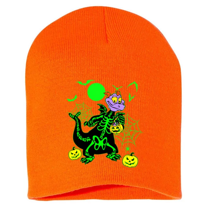 Figment Dragon Skeleton Halloween Trick Or Treat Figment Dragon Hallow Short Acrylic Beanie