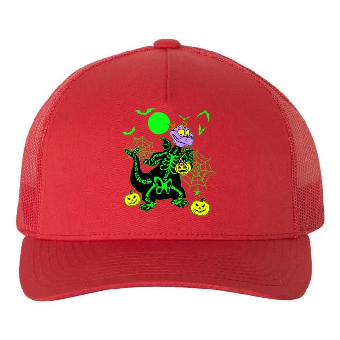 Figment Dragon Skeleton Halloween Trick Or Treat Figment Dragon Hallow Yupoong Adult 5-Panel Trucker Hat