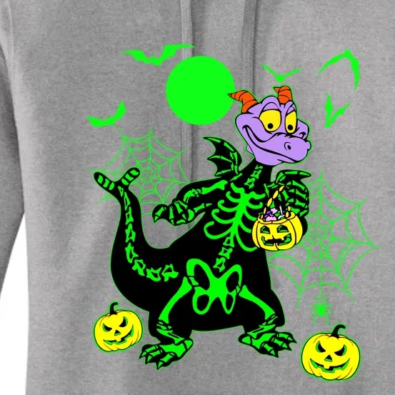 Figment Dragon Skeleton Halloween Trick Or Treat Figment Dragon Hallow Women's Pullover Hoodie