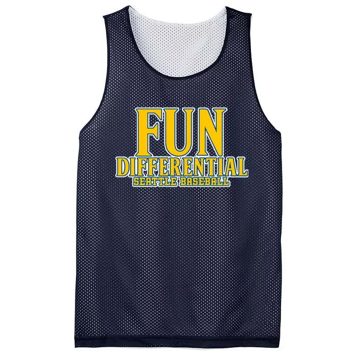 Fun Differential Seattle Baseball Mesh Reversible Basketball Jersey Tank