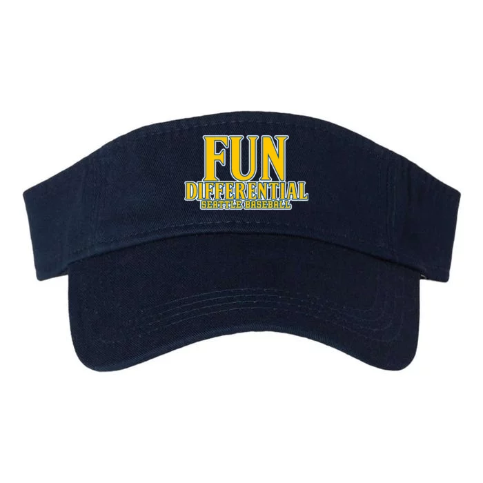 Fun Differential Seattle Baseball Valucap Bio-Washed Visor