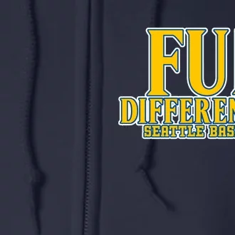 Fun Differential Seattle Baseball Full Zip Hoodie