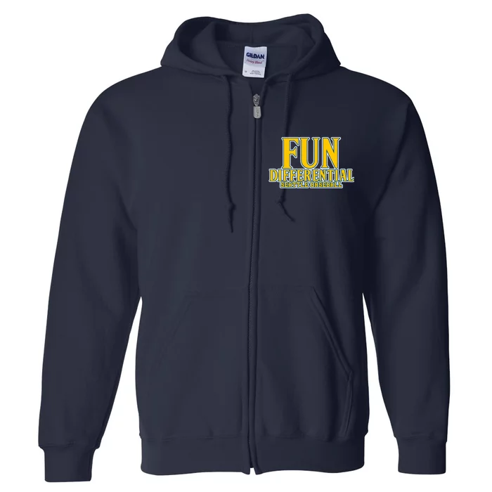 Fun Differential Seattle Baseball Full Zip Hoodie