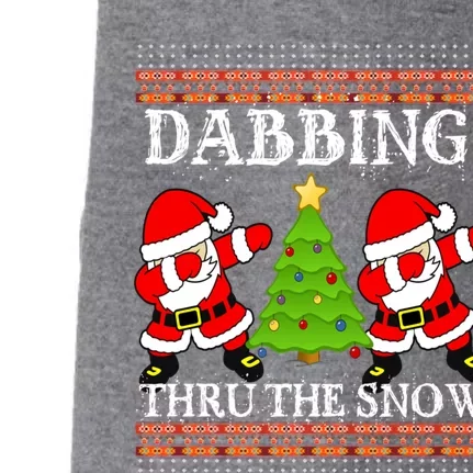 Funny Dabbing Santa Ugly Christmas Tree Sweater Jumper Gift Doggie 3-End Fleece Hoodie