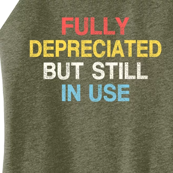 Fully Depreciated Still In Use For Accounting Retro Graphic Women’s Perfect Tri Rocker Tank