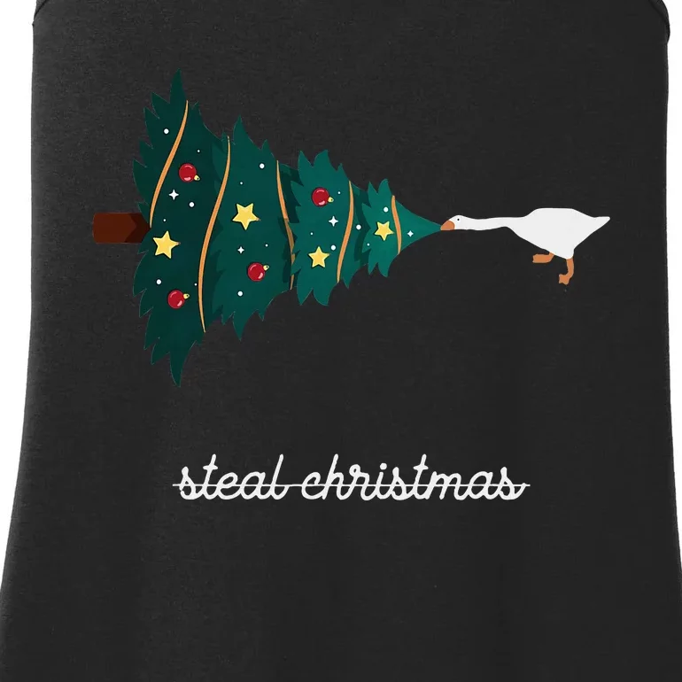 Funny Design Steal Ugly Christmas Goose For Fans Ladies Essential Tank