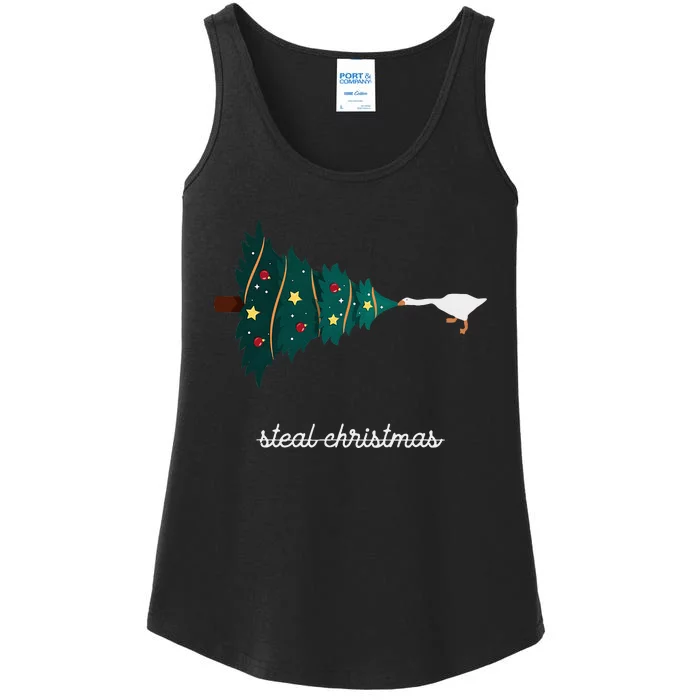 Funny Design Steal Ugly Christmas Goose For Fans Ladies Essential Tank