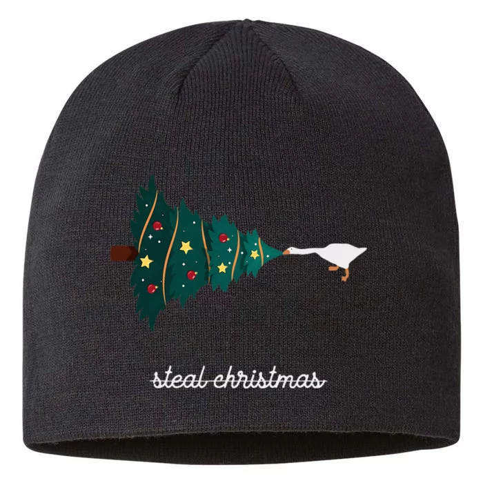 Funny Design Steal Ugly Christmas Goose For Fans 8 1/2in Sustainable Knit Beanie