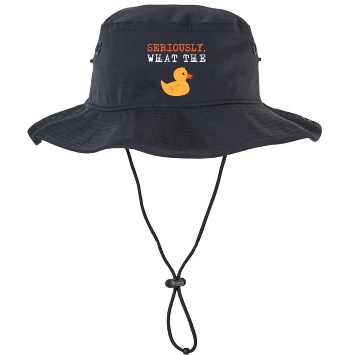 Funny Ducks Seriously What The Duck Animal Pun Rubber Ducky Legacy Cool Fit Booney Bucket Hat