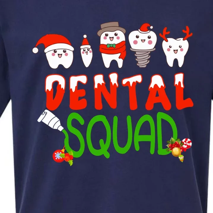 Funny Dental Squad Tooth Christmas Meaningful Gift Dental Assistant Gift Sueded Cloud Jersey T-Shirt