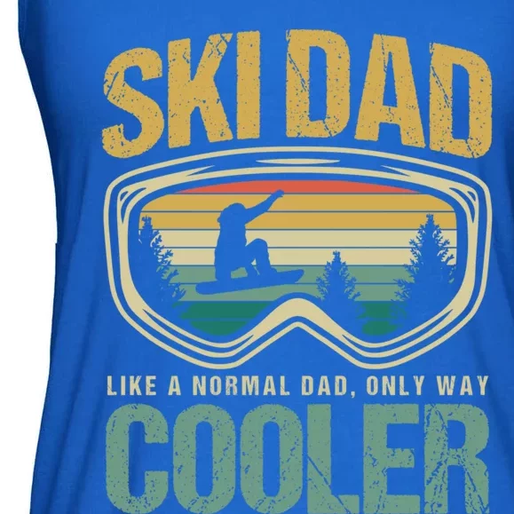 Father's Day Skier Ski Dad Like Normal Day Only Cooler Gift Ladies Essential Flowy Tank