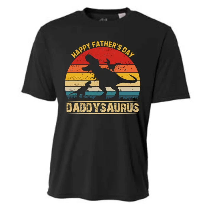 FatherS Day Special Adorable And Fun Daddysaurus Design Funny Gift Cooling Performance Crew T-Shirt