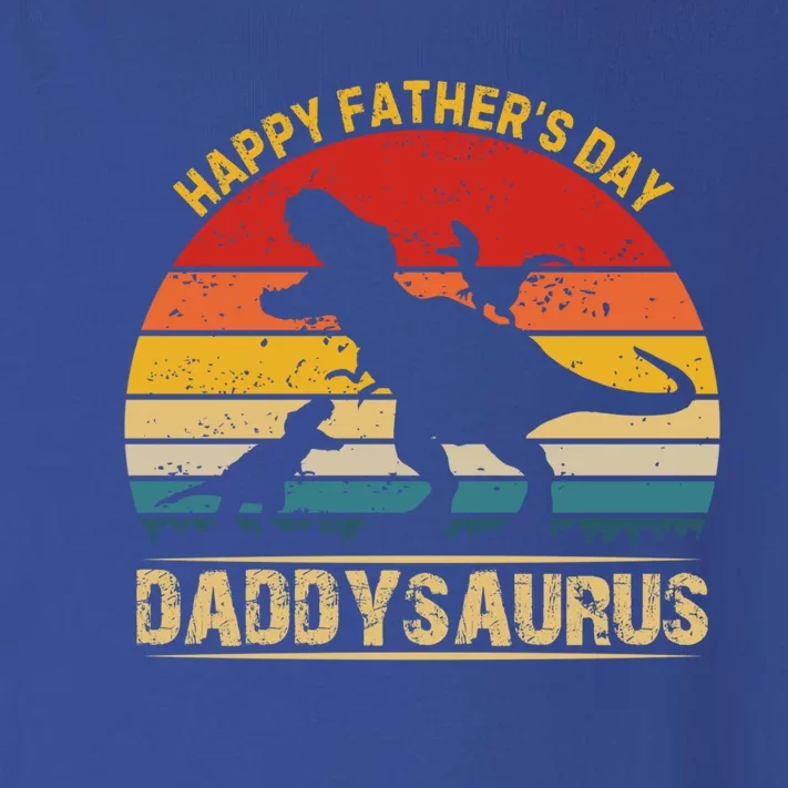 FatherS Day Special Adorable And Fun Daddysaurus Design Funny Gift Toddler Long Sleeve Shirt