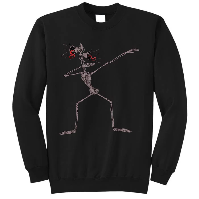 Funny dabbing Siren Head halloween meme gifts Tall Sweatshirt