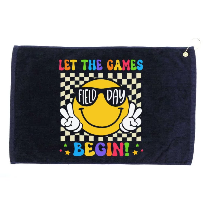 Field Day Shirts Let The Games Begin Teacher Grommeted Golf Towel