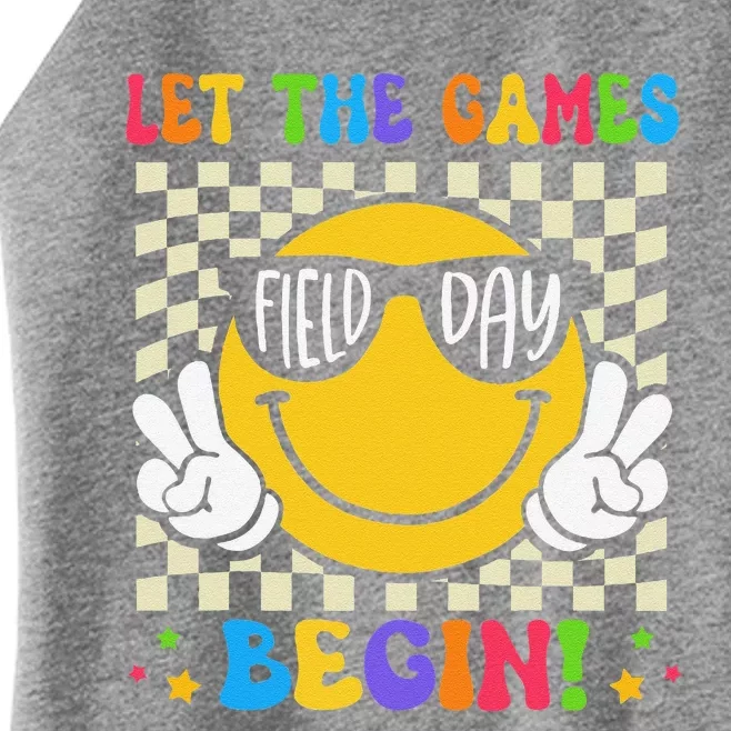 Field Day Shirts Let The Games Begin Teacher Women’s Perfect Tri Rocker Tank