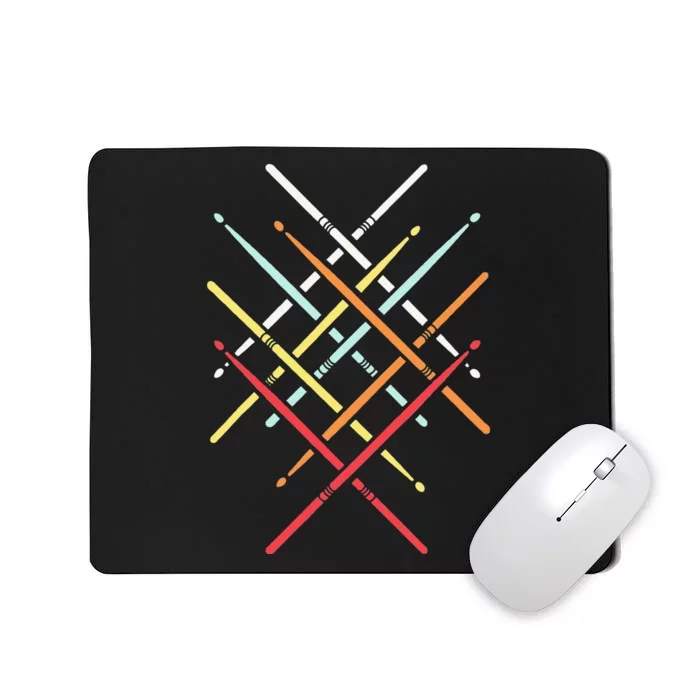 Funny Drum Stick Gift For Drummer Drum Player Mousepad