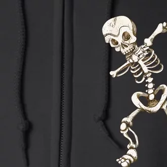 Funny Dabbing Skeleton Spooky Halloween Costume Halloween Full Zip Hoodie