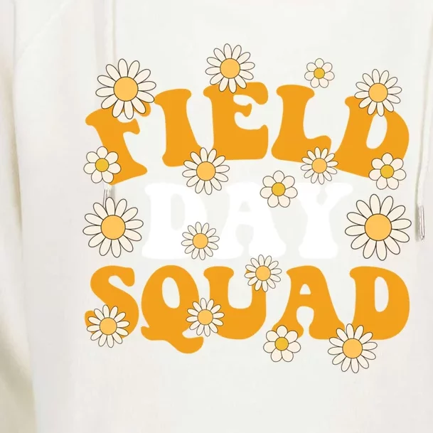 Field Day Squad Teacher Gift Womens Funnel Neck Pullover Hood